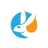 illustration d'images de logo de lapin vecteur