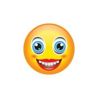 Images : emoji sourire femme vecteur