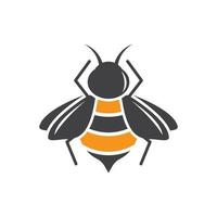 images de logo d'abeille vecteur