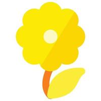 icône de fleur, thème d'été vecteur