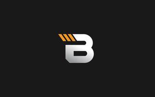 b logo industriel pour entreprise de construction. illustration vectorielle de modèle d'équipement lourd pour votre marque. vecteur