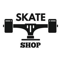 logo de magasin de skate, style simple vecteur