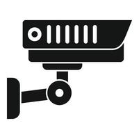icône de caméra de sécurité extérieure, style simple vecteur