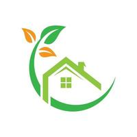 images de logo de maison écologique vecteur