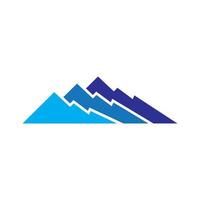 images de logo de montagne vecteur