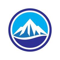 images de logo de montagne vecteur