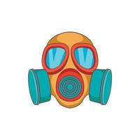 icône de masque à gaz, style cartoon vecteur