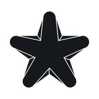 icône étoile, style simple vecteur