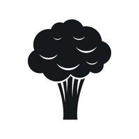 icône de brocoli, style simple vecteur