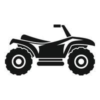 icône de quad de terrain, style simple vecteur