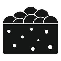 icône de boulettes japonaises, style simple vecteur