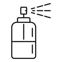 icône de déodorant corporel, style de contour vecteur