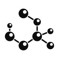 icône de formule de molécule, style simple vecteur