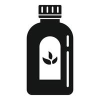 icône de dosage de sirop contre la toux, style simple vecteur
