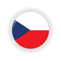 cercle d'icônes de la république tchèque vecteur