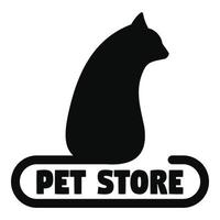 logo de jouets pour chat animalerie, style simple vecteur