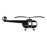 icône d'hélicoptère de transport, style simple vecteur