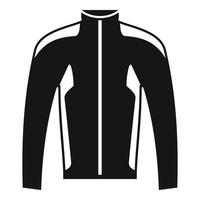 icône de veste de vélo, style simple vecteur