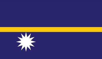 image du drapeau de nauru vecteur