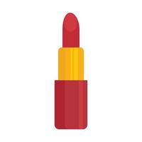 icône de rouge à lèvres de luxe, style plat vecteur
