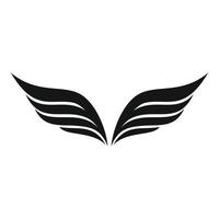icône d'ailes de fée, style simple vecteur