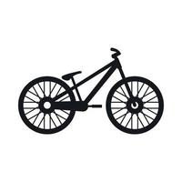 icône de vélo, style simple vecteur