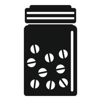 icône de pilules antibiotiques, style simple vecteur