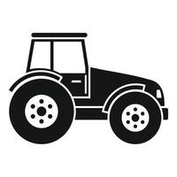 icône de tracteur moderne, style simple vecteur