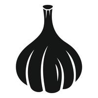 icône de saveur d'ail, style simple vecteur