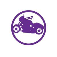 modèle vectoriel de conception de logo d'icône de moto