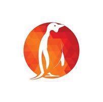 pingouin créatif logo modèle vecteur icône illustration design