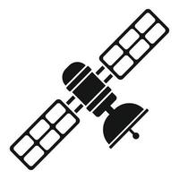 icône de satellite spatial, style simple vecteur