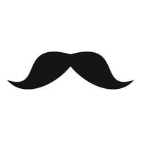 icône de moustache norvégienne, style simple. vecteur