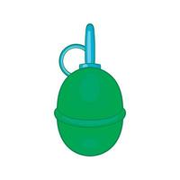 icône de grenade de paintball à la main, style cartoon vecteur