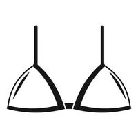 icône de soutien-gorge de vêtements, style simple vecteur