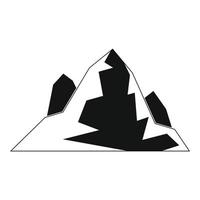 icône d'iceberg, style simple. vecteur