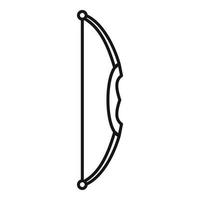 icône d'arc de tir à l'arc, style de contour vecteur