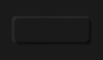 conception d'interface utilisateur souple de neumorphisme noir pour la conception Web, l'interface utilisateur d'application et plus encore, bouton vide, vecteur. vecteur