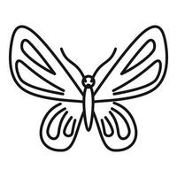 icône de papillon élégant, style de contour vecteur