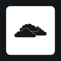 icône de nuages, style simple vecteur
