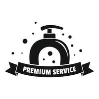 logo de service de blanchisserie premium, style simple vecteur