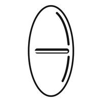 icône de pilule de recharge, style simple vecteur