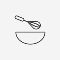 préparation, cuisinier, cuisine, boulangerie, nourriture icône vecteur symbole isolé signe