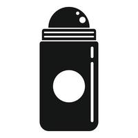 icône de bouteille de déodorant en rouleau, style simple vecteur