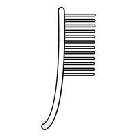 icône de brosse métallique, style de contour vecteur