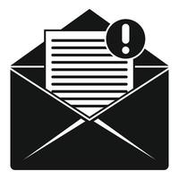 nouvelle icône de courrier, style simple vecteur