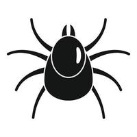 icône d'acarien d'insecte, style simple vecteur