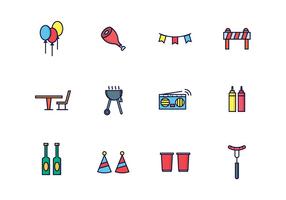 Vector Pack de BBQ Party