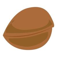 icône de noix grecque, style cartoon vecteur