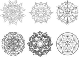 page de mandala de coloriage de rafraîchissement pour enfants et adultes vecteur